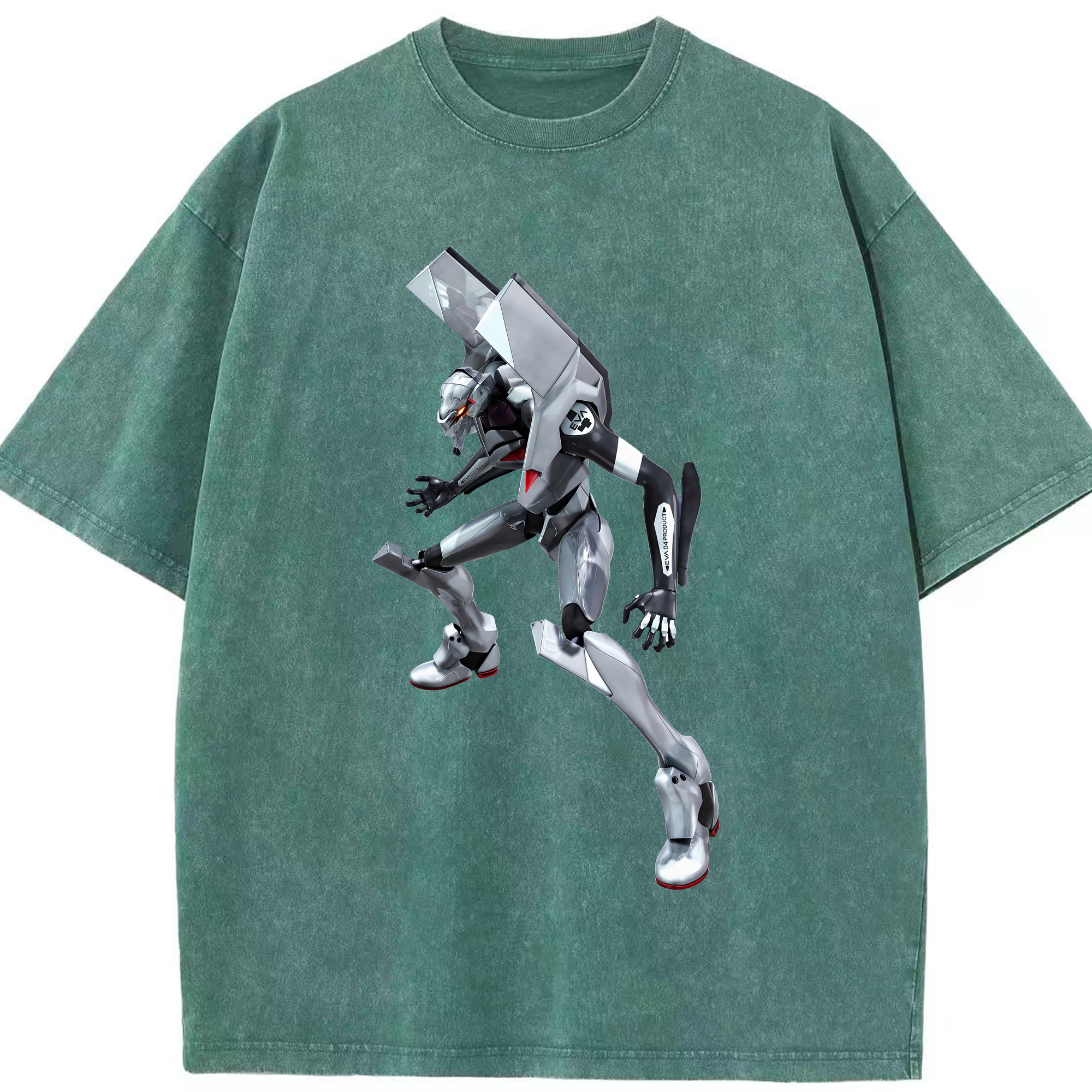 （画像用） EVA 新世紀エヴァンゲリオン 綿100% ヴィンテージ風 半袖Tシャツ（フロントプリント）